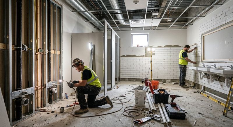 Industrial Bathroom Renovation in Summerville, SC
